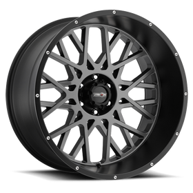 20x12 Vision 412 Rocker Anthracite with Satin Black Lip 8x165.1 ET-51 CB125.2