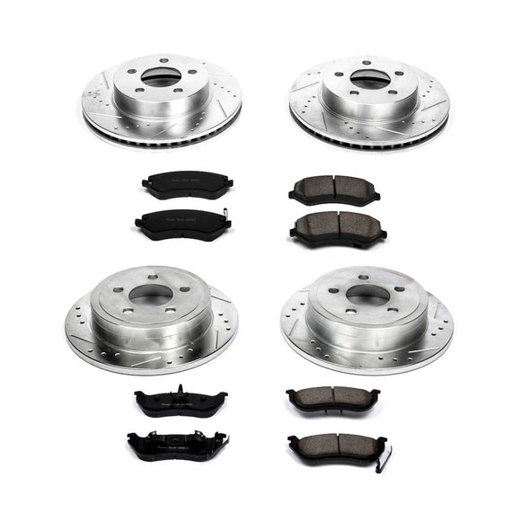 PowerStop Z23 Daily Driver Carbon-Fiber Ceramic Brake Pad and Drilled & Slotted