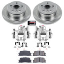 PowerStop OE Stock Replacement Low-Dust Ceramic Brake Pad, Rotor and Caliper Kit