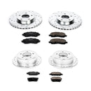 PowerStop Z23 Daily Driver Carbon-Fiber Ceramic Brake Pad and Drilled & Slotted