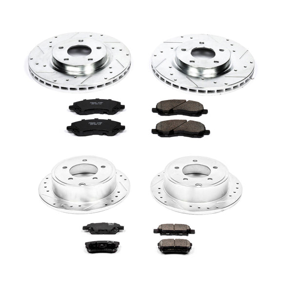 PowerStop Z23 Daily Driver Carbon-Fiber Ceramic Brake Pad and Drilled & Slotted