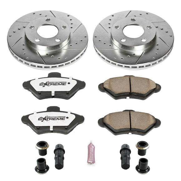 PowerStop Z26 Street Performance Ceramic Brake Pad and Drilled & Slotted Rotor K