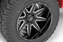 20x12 Rough Country 91M Series Gloss Black Milled 6x165 ET-44 Wheel Rim