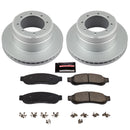 PowerStop Genuine Geomet Coated Rotor and Low-Dust Ceramic Brake Pad Kit