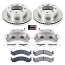 PowerStop OE Stock Replacement Low-Dust Ceramic Brake Pad, Rotor and Caliper Kit