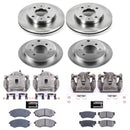 PowerStop OE Stock Replacement Low-Dust Ceramic Brake Pad, Rotor and Caliper Kit