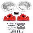 PowerStop Z36 Truck and SUV Ceramic Brake Pad, Drilled & Slotted Rotor, and Cali