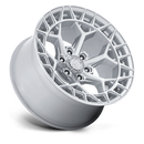 17x9 Fuel Off-Road FC873 Charger Gloss Silver W/ Machined Face 5x127 ET1 Wheel
