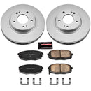PowerStop Genuine Geomet Coated Rotor and Low-Dust Ceramic Brake Pad Kit