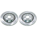 PowerStop Evolution Drilled Slotted Rotors Pair Front For Toyota Highlander
