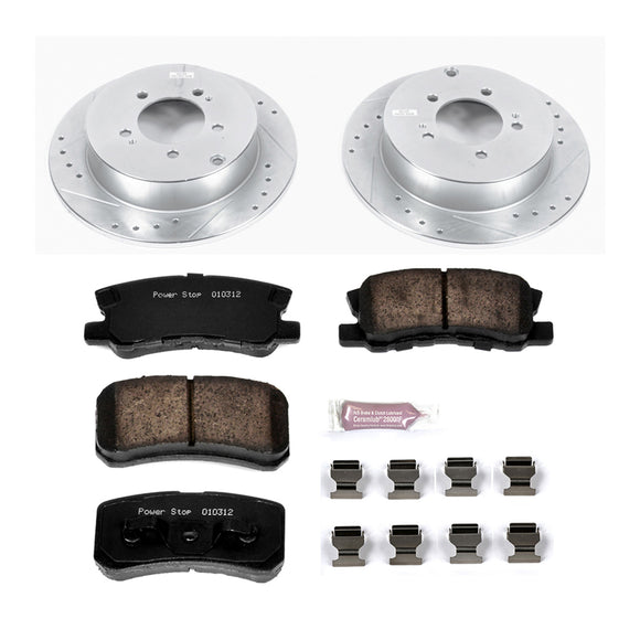 PowerStop Z23 Daily Driver Carbon-Fiber Ceramic Brake Pad and Drilled & Slotted