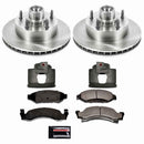 PowerStop OE Stock Replacement Low-Dust Ceramic Brake Pad, Rotor and Caliper Kit
