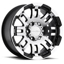 15x7.5 Vision 375 Warrior Black Machined 5x120.65 5x4.75 ET-12 Wheel Rim