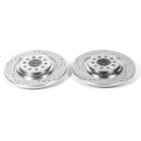 PowerStop Evolution Drilled Slotted Rotors Pair Rear For Jeep Cherokee