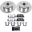 PowerStop Z36 Carbon-Fiber Ceramic Brake Pad with Drilled and Slotted Rotor Kit