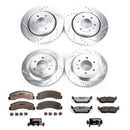 PowerStop Z36 Carbon-Fiber Ceramic Brake Pad with Drilled and Slotted Rotor Kit