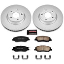 PowerStop Genuine Geomet Coated Rotor and Low-Dust Ceramic Brake Pad Kit