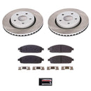 PowerStop Semi-Coated Rotor and Low-Dust Ceramic Brake Pad Kit
