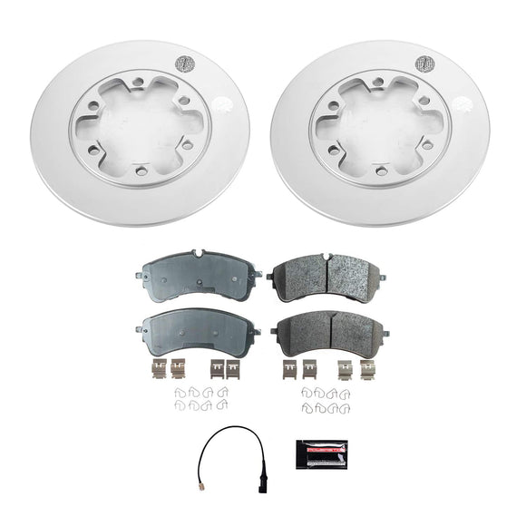 PowerStop Genuine Geomet Coated Rotor and Low-Dust Ceramic Brake Pad Kit