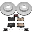 PowerStop Genuine Geomet Coated Rotor and Low-Dust Ceramic Brake Pad Kit