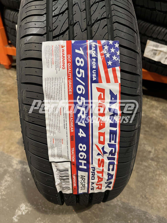 185/65R14 American Roadstar Pro A/S 86H BSW SL 185 65 14 1856514