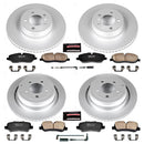 PowerStop Genuine Geomet Coated Rotor and Carbon-Fiber Ceramic Brake Pad Kit