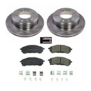 PowerStop OE Stock Replacement Low-Dust Ceramic Brake Pad and Rotor Kit