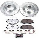PowerStop Z36 Carbon-Fiber Ceramic Brake Pad with Drilled and Slotted Rotor Kit