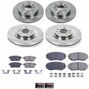 PowerStop OE Stock Replacement Low-Dust Ceramic Brake Pad and Rotor Kit