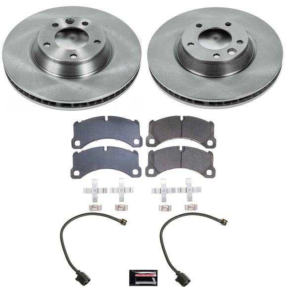 PowerStop OE Stock Replacement Low-Dust Ceramic Brake Pad and Rotor Kit