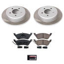 PowerStop Semi-Coated Rotor and Low-Dust Ceramic Brake Pad Kit