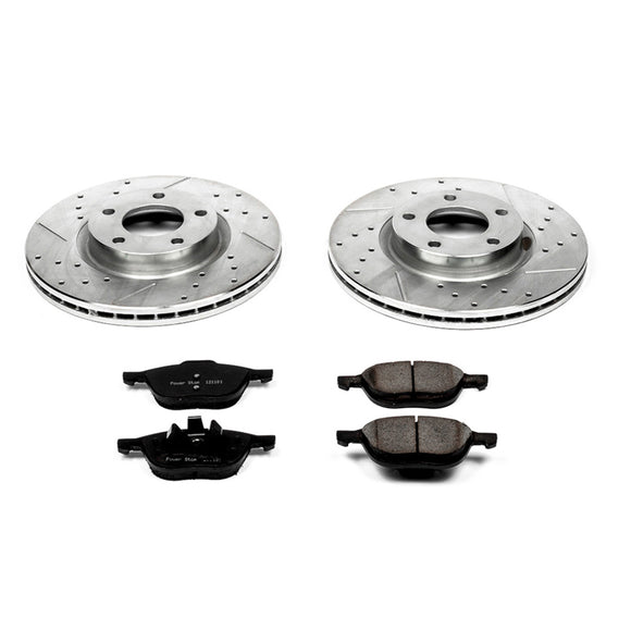 PowerStop Z23 Daily Driver Carbon-Fiber Ceramic Brake Pad and Drilled & Slotted
