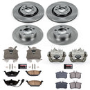 PowerStop OE Stock Replacement Low-Dust Ceramic Brake Pad, Rotor and Caliper Kit