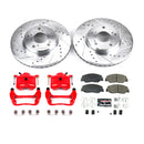 PowerStop Z23 Daily Driver Carbon-Fiber Ceramic Pads Drilled & Slotted Rotor & C