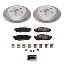PowerStop Semi-Coated Rotor and Low-Dust Ceramic Brake Pad Kit