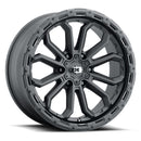 17x9 Vision 405 Korupt Satin Black Wheel 6x139.7 ET-12 CB106.2