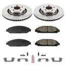 PowerStop OE Stock Replacement Low-Dust Ceramic Brake Pad and Rotor Kit