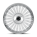 24x10 Dolce RAZZO Glossy Sliver Brush Face Stainless Lip Wheel 6x135 ET35 CB106.