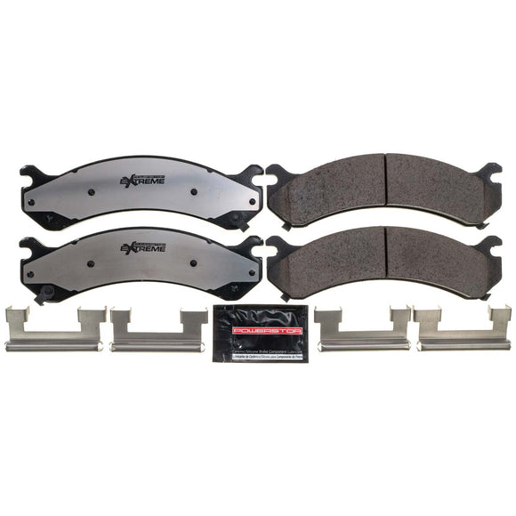 PowerStop Z36 Truck And Tow Carbon-Fiber Ceramic Brake Pads With Hardware