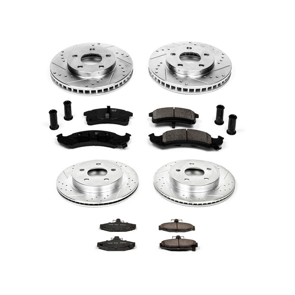 PowerStop Z23 Daily Driver Carbon-Fiber Ceramic Brake Pad and Drilled & Slotted