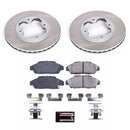 PowerStop Semi-Coated Rotor and Low-Dust Ceramic Brake Pad Kit
