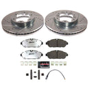 PowerStop Z36 Carbon-Fiber Ceramic Brake Pad with Drilled and Slotted Rotor Kit