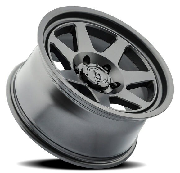17x8.5 Arena Wheel Ridge Satin Gun Metal Wheel 6x135 ET0 CB87.12