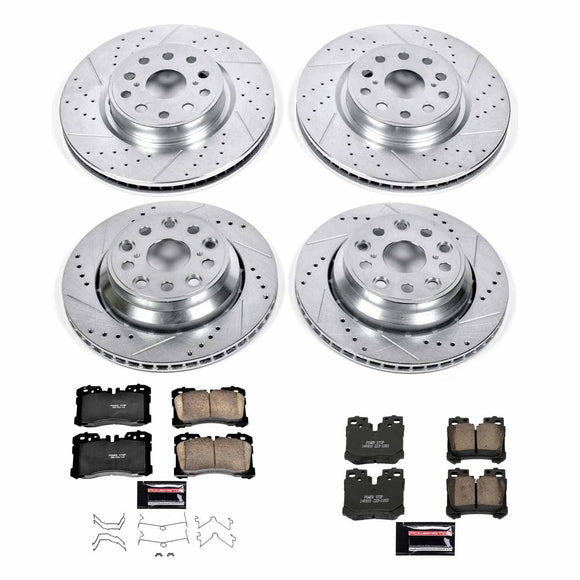 PowerStop Z23 Daily Driver Carbon-Fiber Ceramic Brake Pad and Drilled & Slotted