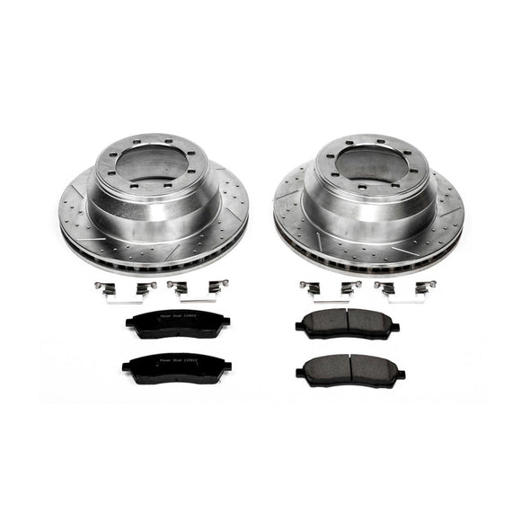 PowerStop Z23 Daily Driver Carbon-Fiber Ceramic Brake Pad and Drilled & Slotted