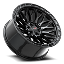 20x9 Vortek VRP-503 Inferno Gloss Black 5x127 ET12 CB78.1 Wheel Rim