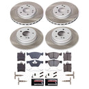 PowerStop Semi-Coated Rotor and Low-Dust Ceramic Brake Pad Kit