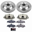 PowerStop OE Stock Replacement Low-Dust Ceramic Brake Pad, Rotor and Caliper Kit