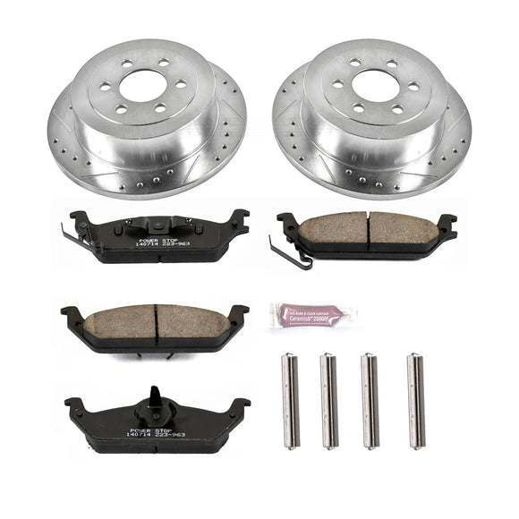 PowerStop Z23 Daily Driver Carbon-Fiber Ceramic Brake Pad and Drilled & Slotted