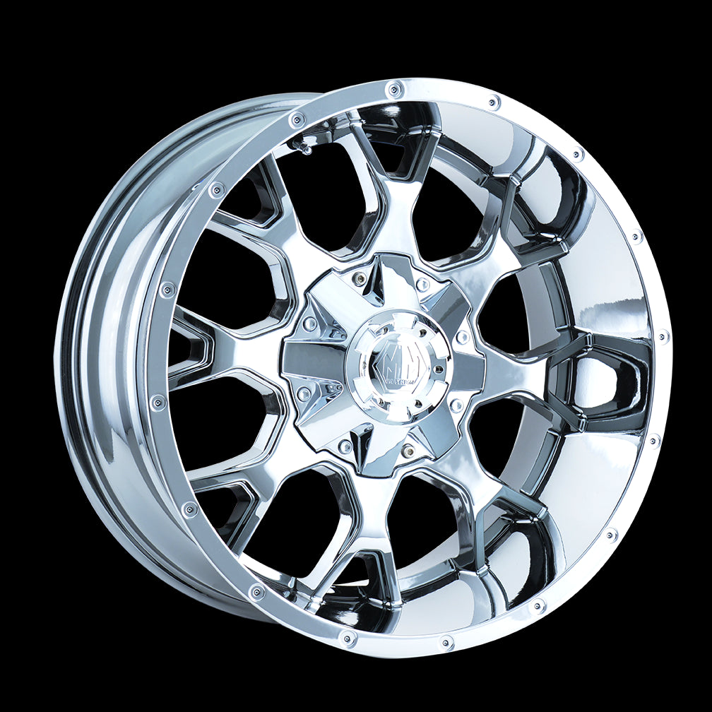 18x9 Mayhem Warrior Chrome 5x114.3/127 ET18 wheel/rim